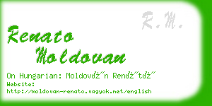 renato moldovan business card